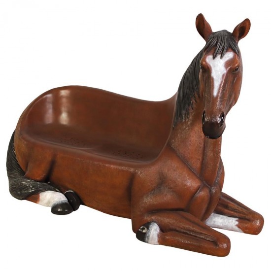 Design Toscano Saddle Up Horse Bench