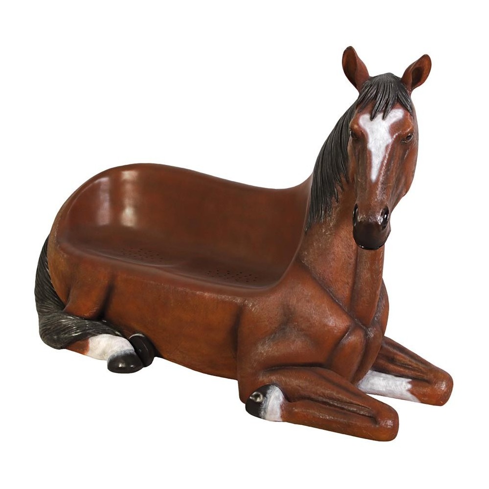 Design Toscano Saddle Up Horse Bench