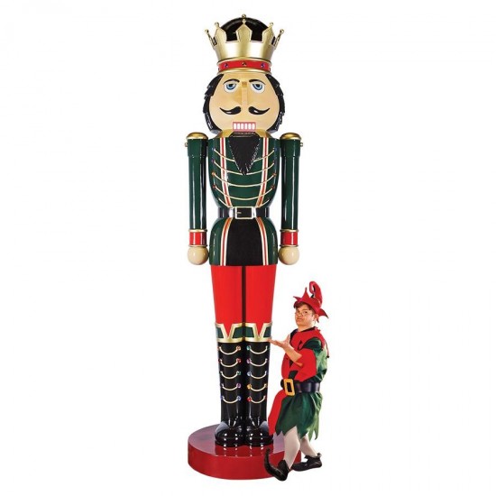 Design Toscano Super-Scaled Holiday Nutcracker Statue