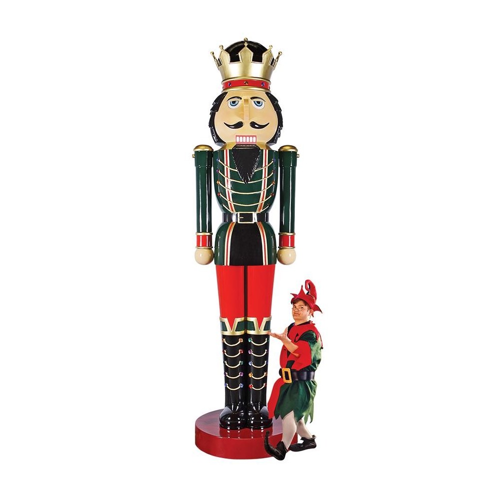 Design Toscano Super-Scaled Holiday Nutcracker Statue