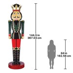 Design Toscano Super-Scaled Holiday Nutcracker Statue