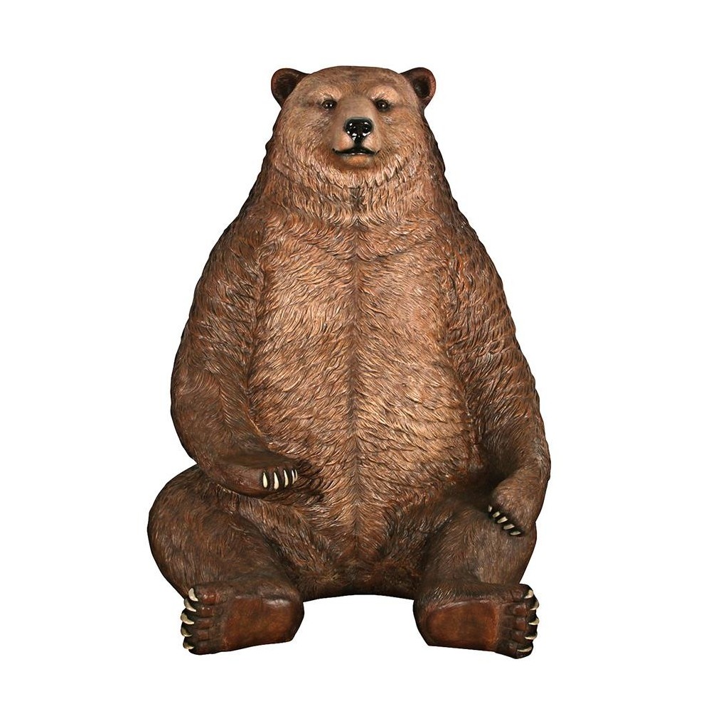 Design Toscano Sitting Pretty Brown Bear Statue Design Toscano Sitting Pretty Brown Bear Statue