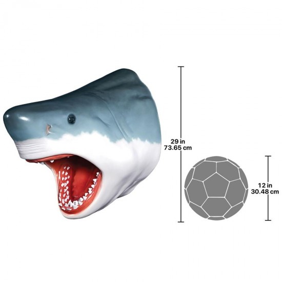 Design Toscano Great White Shark Head Trophy