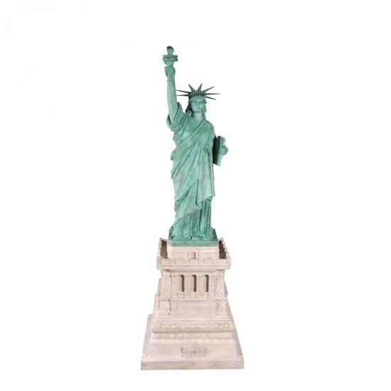 Design Toscano Statue Of Liberty On Pedestal Statue