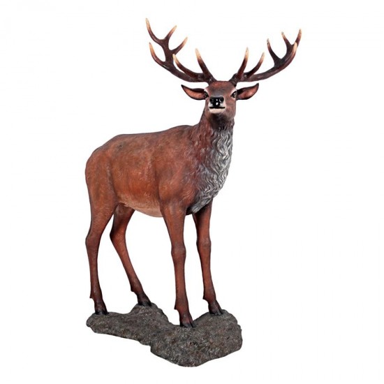 Design Toscano Red Deer Buck Statue With Base