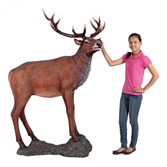 Design Toscano Red Deer Buck Statue With Base