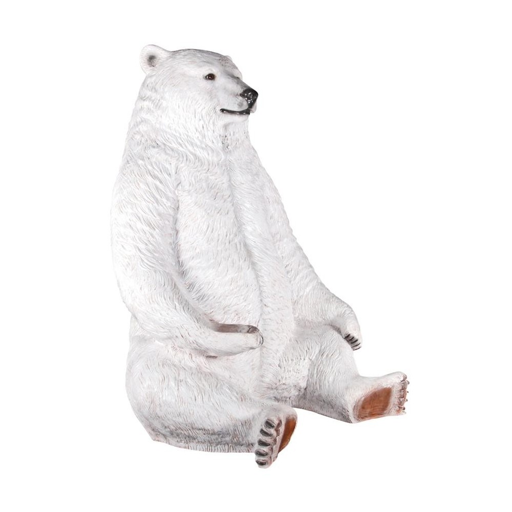 Design Toscano Sitting Pretty Oversized Polar Bear