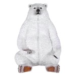 Design Toscano Sitting Pretty Oversized Polar Bear