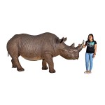 Design Toscano Life Sized Black Rhinoceros Statue