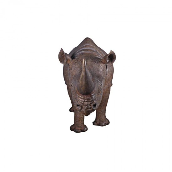 Design Toscano Life Sized Black Rhinoceros Statue