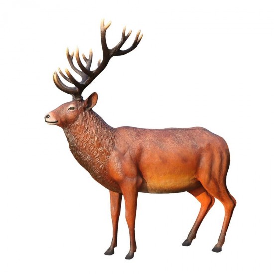 Design Toscano Grand Scale Red Deer Buck Statue