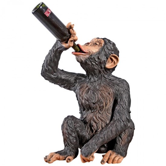 Design Toscano Anisetta Liquore Drinking Monkey Statue