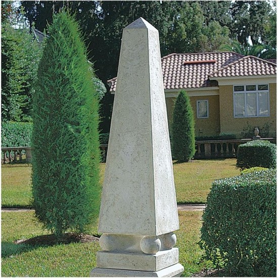 Design Toscano Grand Garden Neoclassical Obelisk