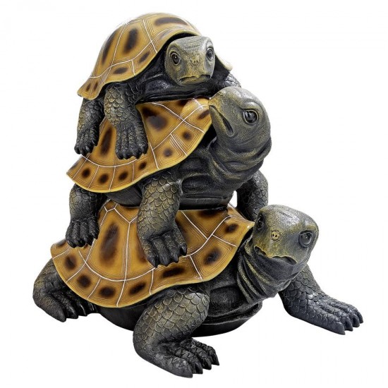 Design Toscano Giant Threes A Crowd Turtle Statue