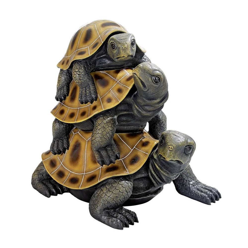 Design Toscano Giant Threes A Crowd Turtle Statue