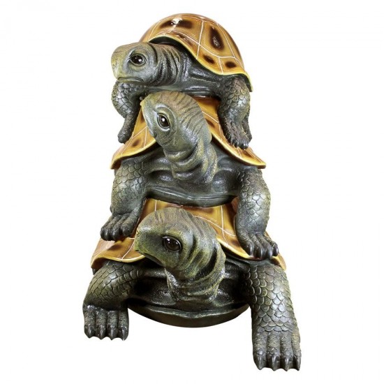 Design Toscano Giant Threes A Crowd Turtle Statue