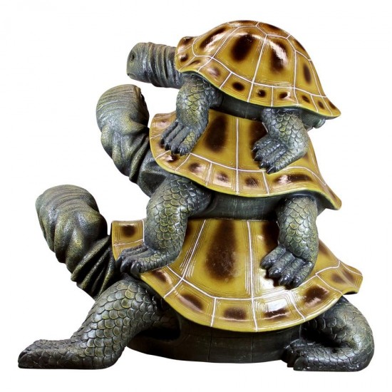 Design Toscano Giant Threes A Crowd Turtle Statue