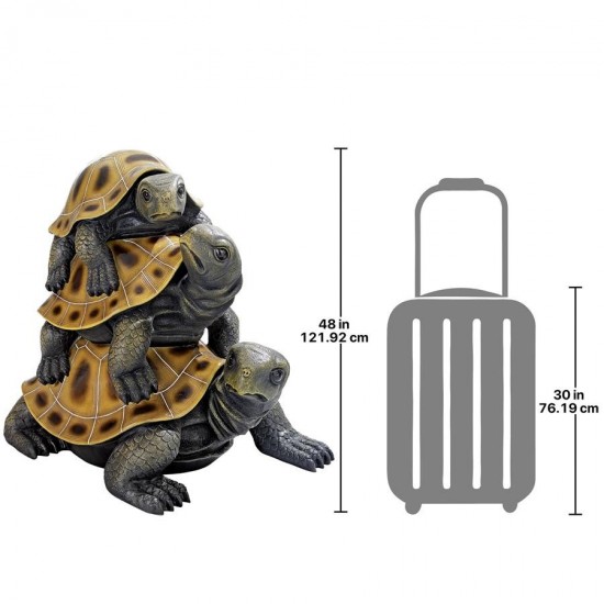 Design Toscano Giant Threes A Crowd Turtle Statue