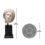 Design Toscano Alexander The Great Bust On Mount