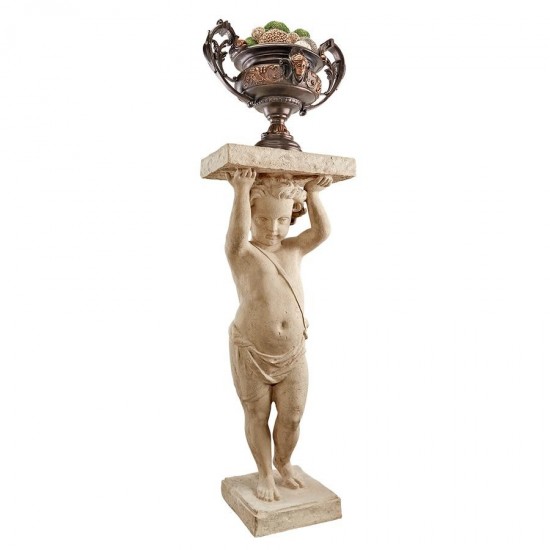 Design Toscano Royal Palace Of Caserta Cherub Pedestal