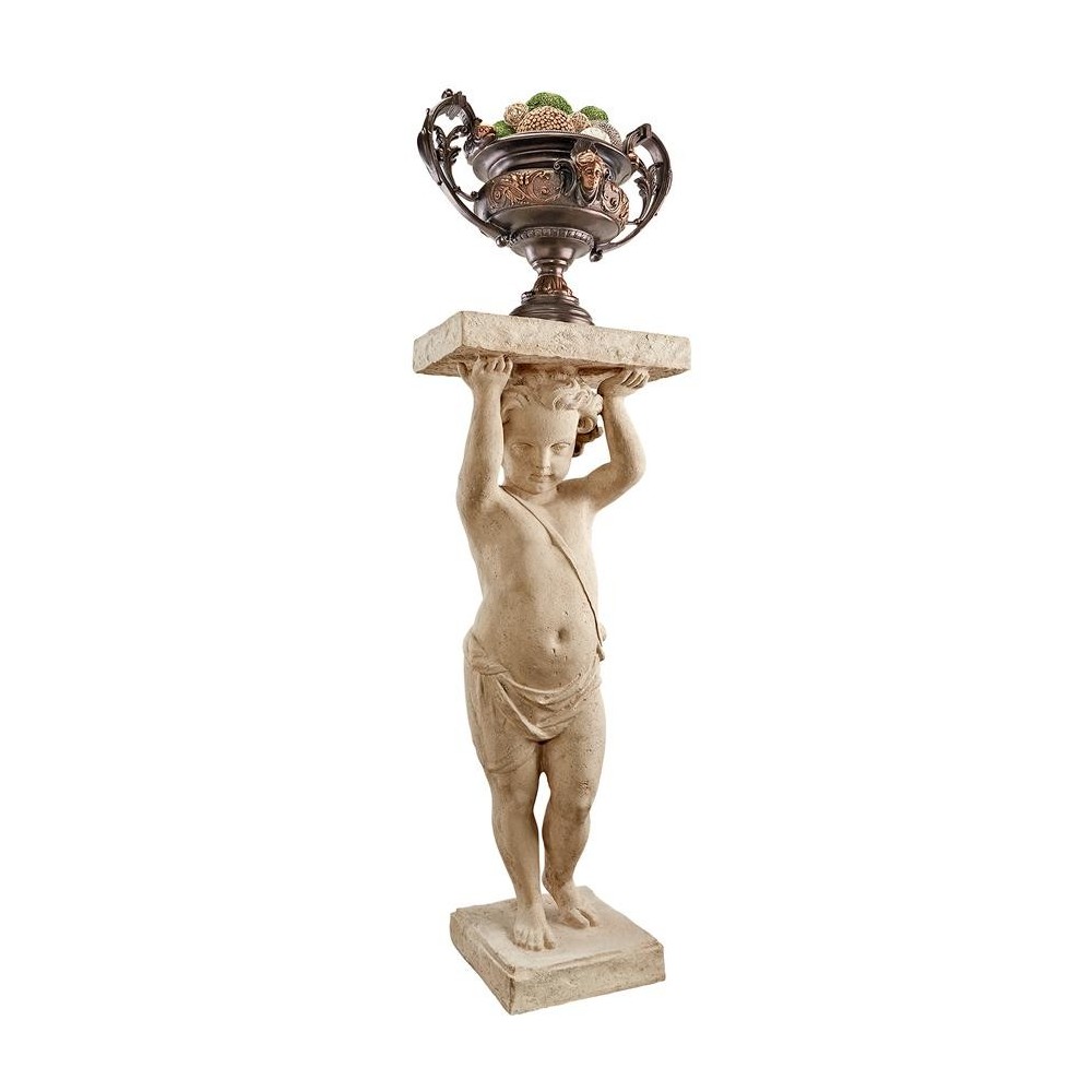 Design Toscano Royal Palace Of Caserta Cherub Pedestal