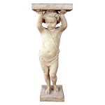 Design Toscano Royal Palace Of Caserta Cherub Pedestal