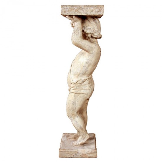 Design Toscano Royal Palace Of Caserta Cherub Pedestal