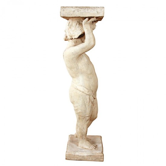 Design Toscano Royal Palace Of Caserta Cherub Pedestal