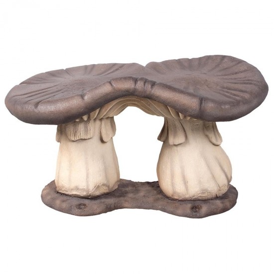 Design Toscano Mystic Mushroom Garden Bench