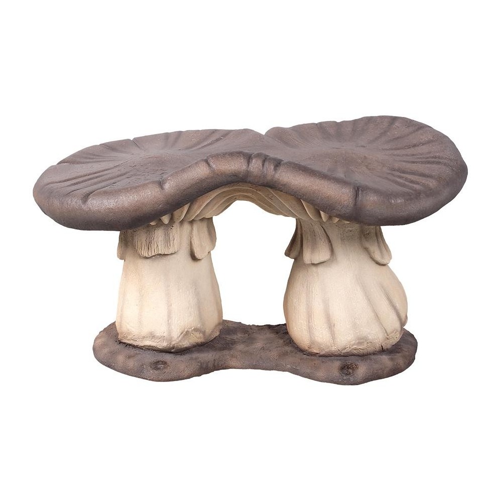 Design Toscano Mystic Mushroom Garden Bench