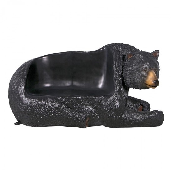 Design Toscano Black Bear Bench