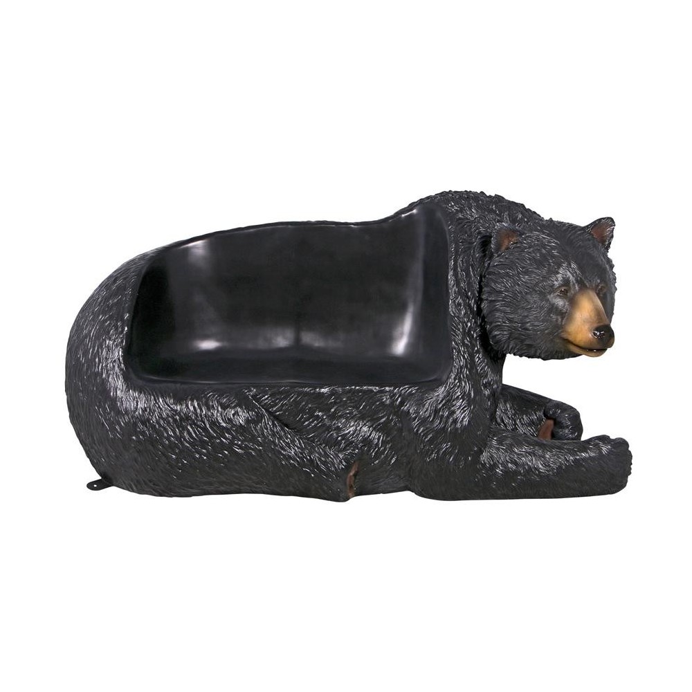 Design Toscano Black Bear Bench