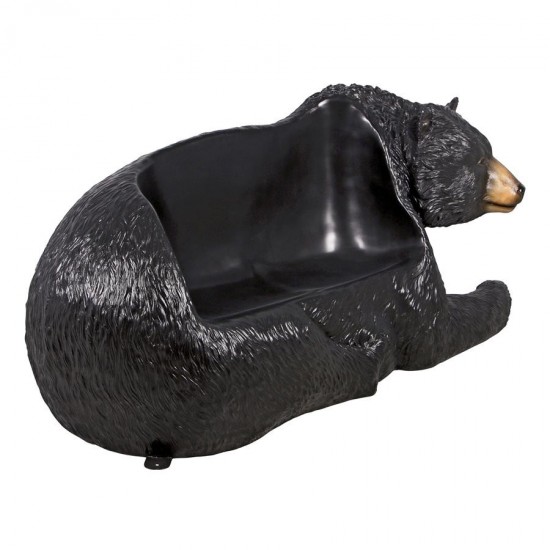 Design Toscano Black Bear Bench