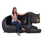 Design Toscano Black Bear Bench