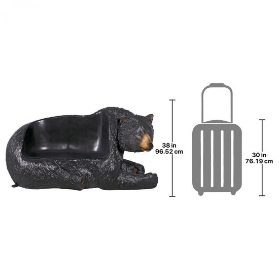 Design Toscano Black Bear Bench