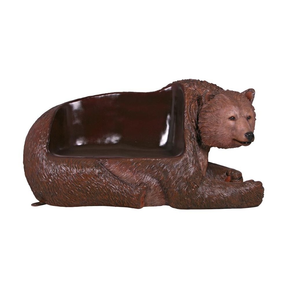 Design Toscano Brown Grizzly Bear Bench