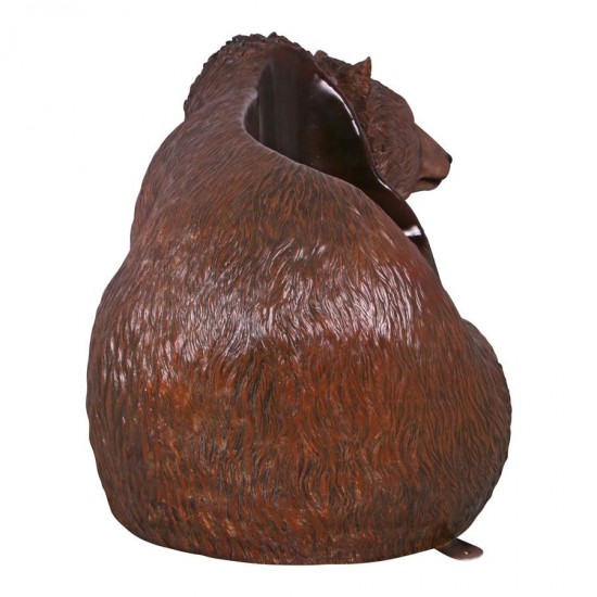 Design Toscano Brown Grizzly Bear Bench