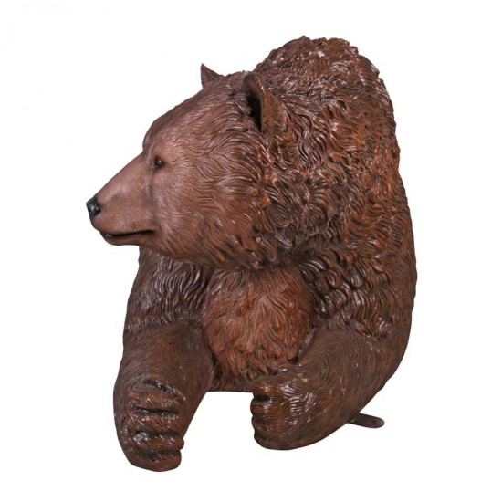 Design Toscano Brown Grizzly Bear Bench