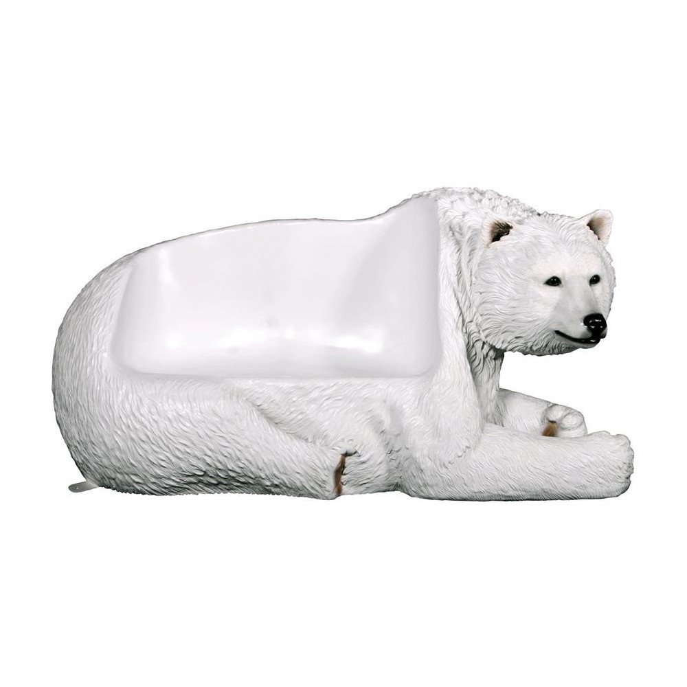 Design Toscano Polar Bear Bench