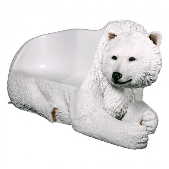 Design Toscano Polar Bear Bench