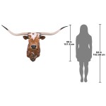 Design Toscano Texas Long Horn Bull Wall Trophy