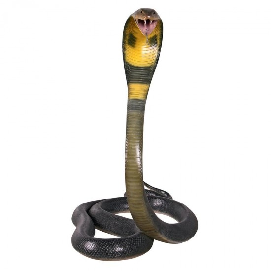 Design Toscano King Cobra Life Size Snake Statue