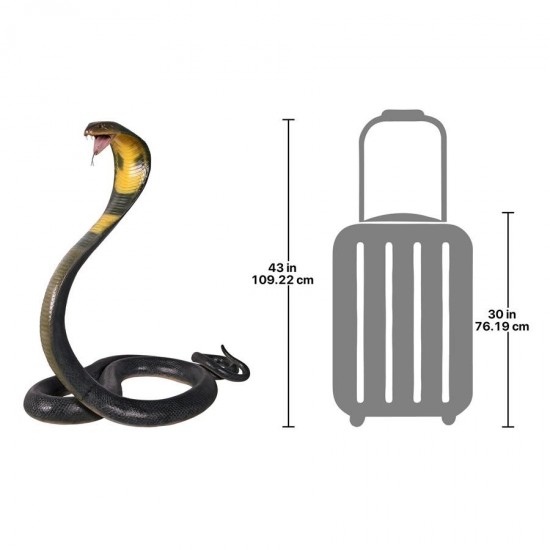 Design Toscano King Cobra Life Size Snake Statue