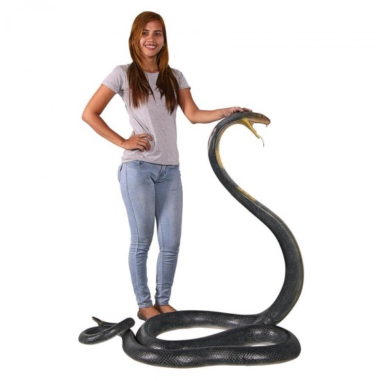 Design Toscano King Cobra Life Size Snake Statue