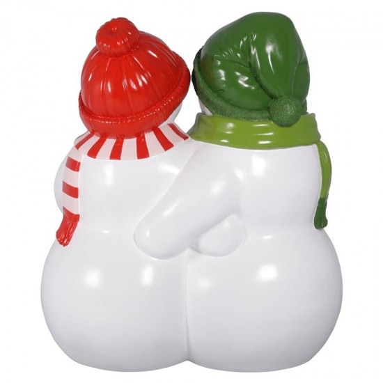 Design Toscano Powder Pals Holiday Snowman Bench