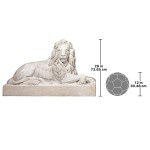 Design Toscano Castle Courtyard Lion Sentinel Facing Right