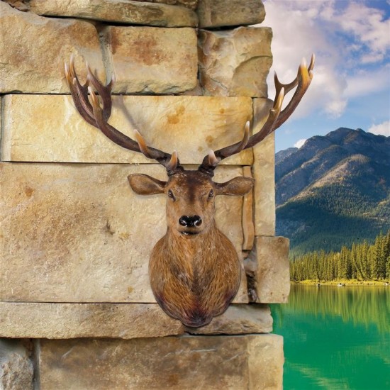 Design Toscano Grand Stag Head Wall Decor