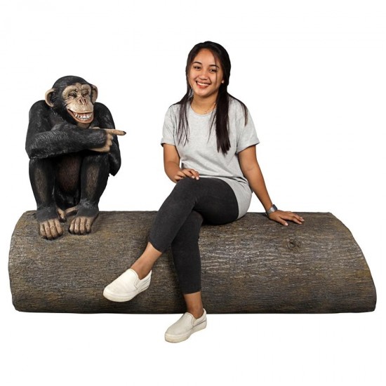 Design Toscano Monkey See Monkey Do Chimpanzee Bench