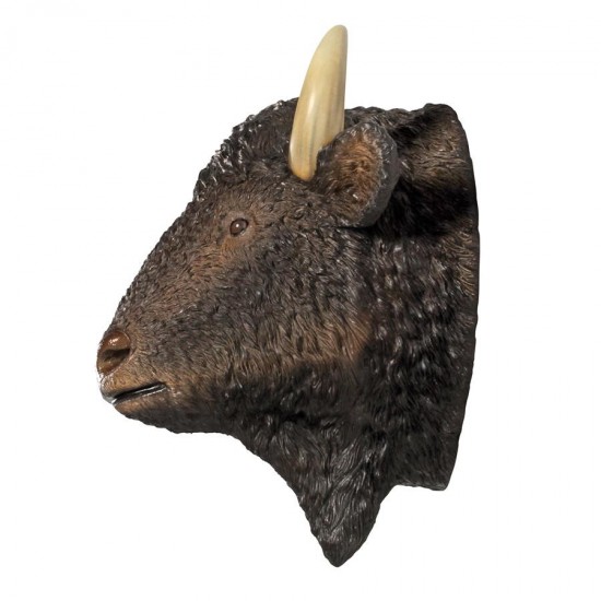 Design Toscano American Bison Head Wall Decor