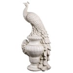 Design Toscano Giant Staverden Peacock On Urn